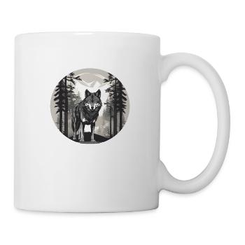 Wolf in the Woods - Mug - white - Right