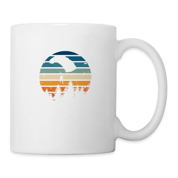 Parachute rétro - Mug blanc - blanc - Droite