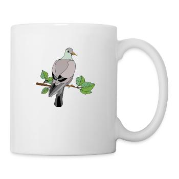 Vogel - Tasse - Weiß - Rechts