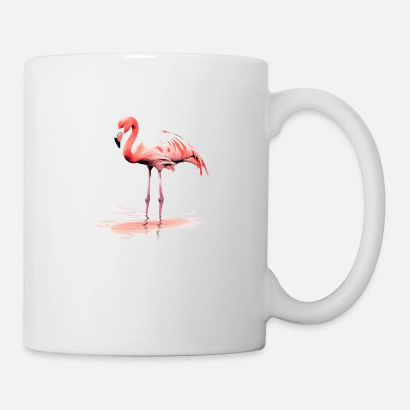 der Flamingo - Tasse - Weiß