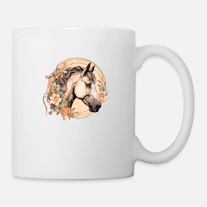 Pferd Boho - Tasse - Weiß