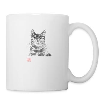 Clyde auf dem Dach - Tasse - Weiß - Rechts