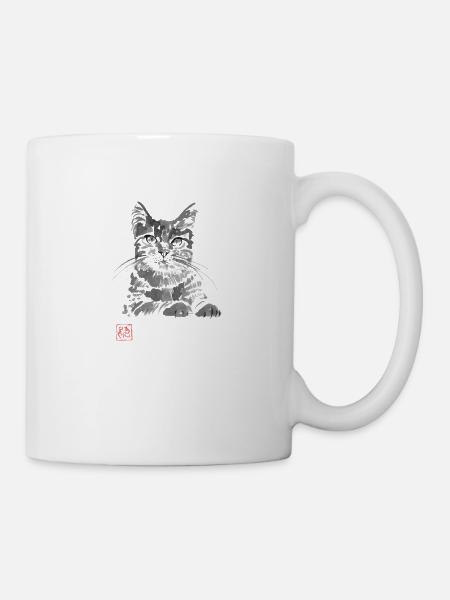 Clyde auf dem Dach - Tasse - Weiß