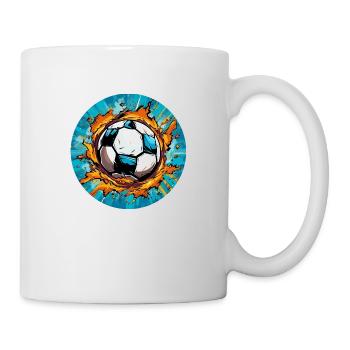 Soccer comique - Mug blanc - blanc - Droite