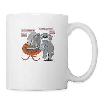 Geek-Katze - Tasse - Weiß - Rechts