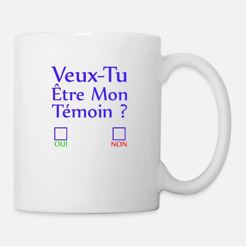 Veux tu être mon témoin ? - Mug blanc - blanc