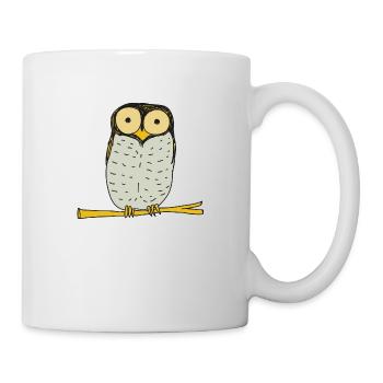 waldkauz naturschutz - Tasse - Weiß - Rechts