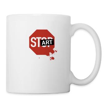 Stop wird Start - Tasse - Weiß - Rechts