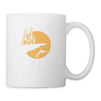 Klettern Bergsteiger Felsklettern Kletterseil Fels - Tasse - Weiß - Rechts