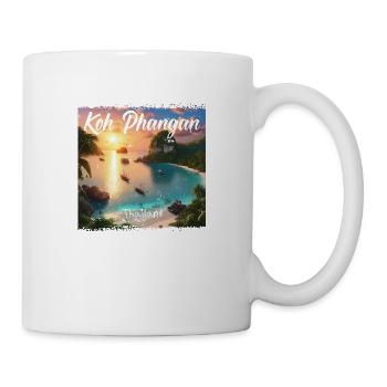 Koh Phangan Sonnenuntergang - Tasse - Weiß - Rechts