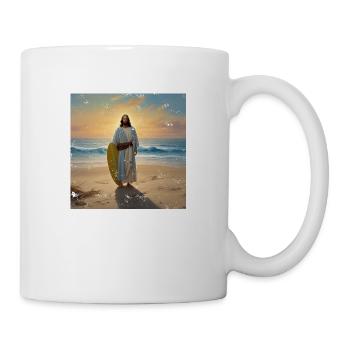 Vintage Jesus Surfer - Mug - white - Right
