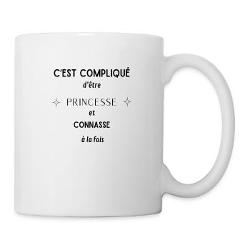 Princesse et connxsse - Mug blanc - blanc - Droite
