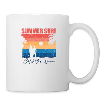 Surfing Surfboard Surfer Wassersport - Tasse - Weiß - Rechts