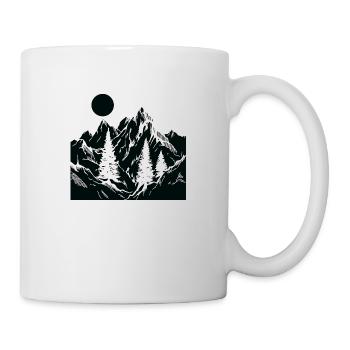 Berge Kletterer Natur Abenteuer - Tasse - Weiß - Rechts