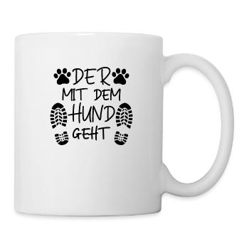 Lustiger Hunde Spruch Haustier Hundeliebhaber - Tasse - Weiß - Rechts
