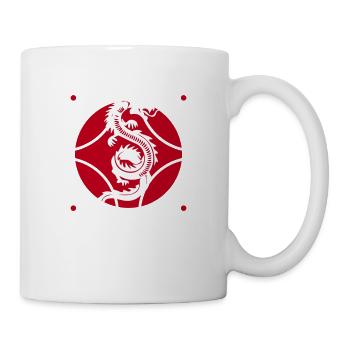 Signe du dragon Qigong - Mug blanc - blanc - Droite