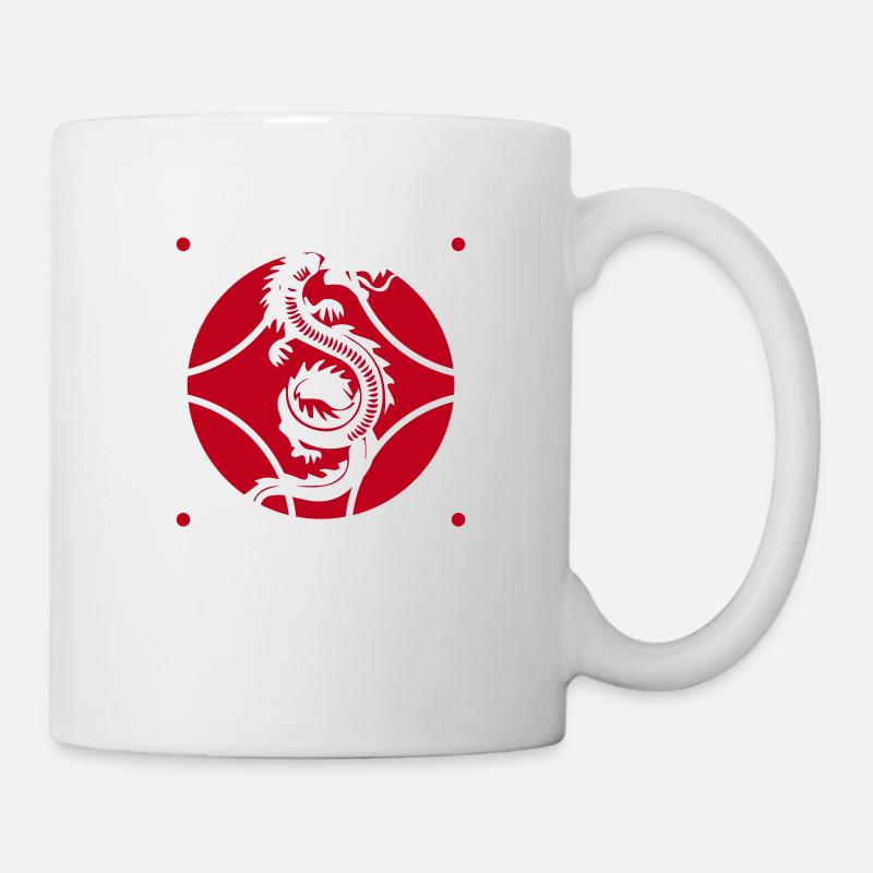 Qigong drachen zeichen - Tasse - Weiß