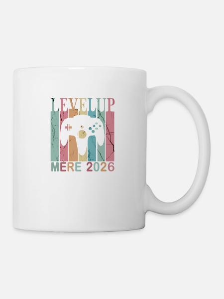 Man Dad 2026 Future Parents Level Up Player - Mug - white