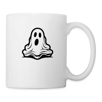 Spooky Cute Kawaii Ghost Design - Mug - white - Right