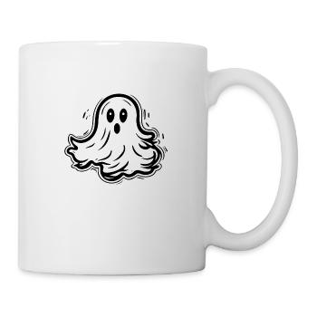 Spooky Cute Kawaii Ghost Design - Mug - white - Right