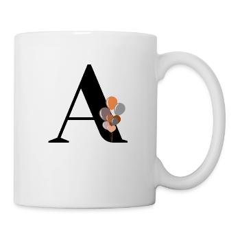 Birthday balloon letter - Mug - white - Right