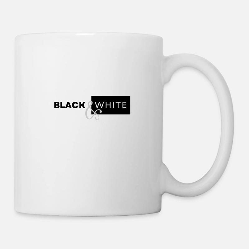 Black and White - Tasse - Weiß