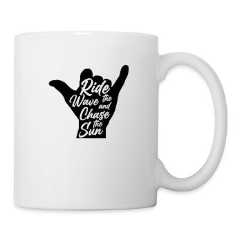 Planche de surf Surfer Sports nautiques - Mug blanc - blanc - Droite