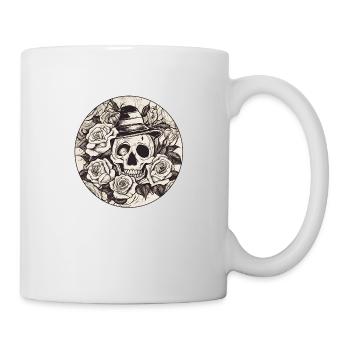 Totenkopf - Tasse - Weiß - Rechts