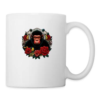 Gorilla - Tasse - Weiß - Rechts