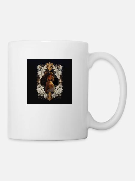 Vintage-Mädchen - Tasse - Weiß