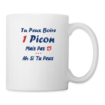Tu peux noire un picon - Mug blanc - blanc - Droite