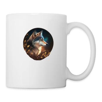 Wolf - Tasse - Weiß - Rechts