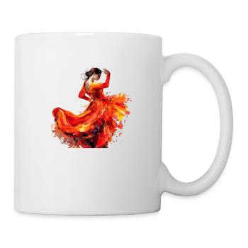 Flamenco is a fascinating dance - Mug - white - Right