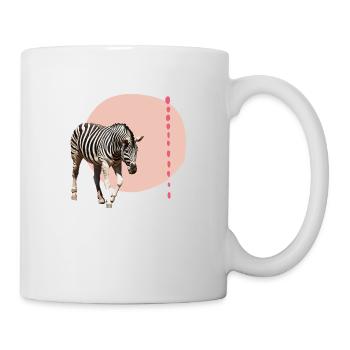 Zèbre - Mug blanc - blanc - Droite