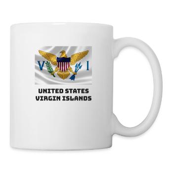 Drapeau des îles Vierges américaines - Mug blanc - blanc - Droite