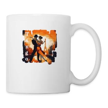 Tango dancers use their creativity - Mug - white - Right