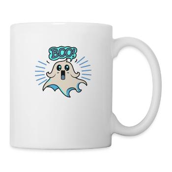 Spooky Cute Kawaii Ghost Design – Boo - Mug - white - Right