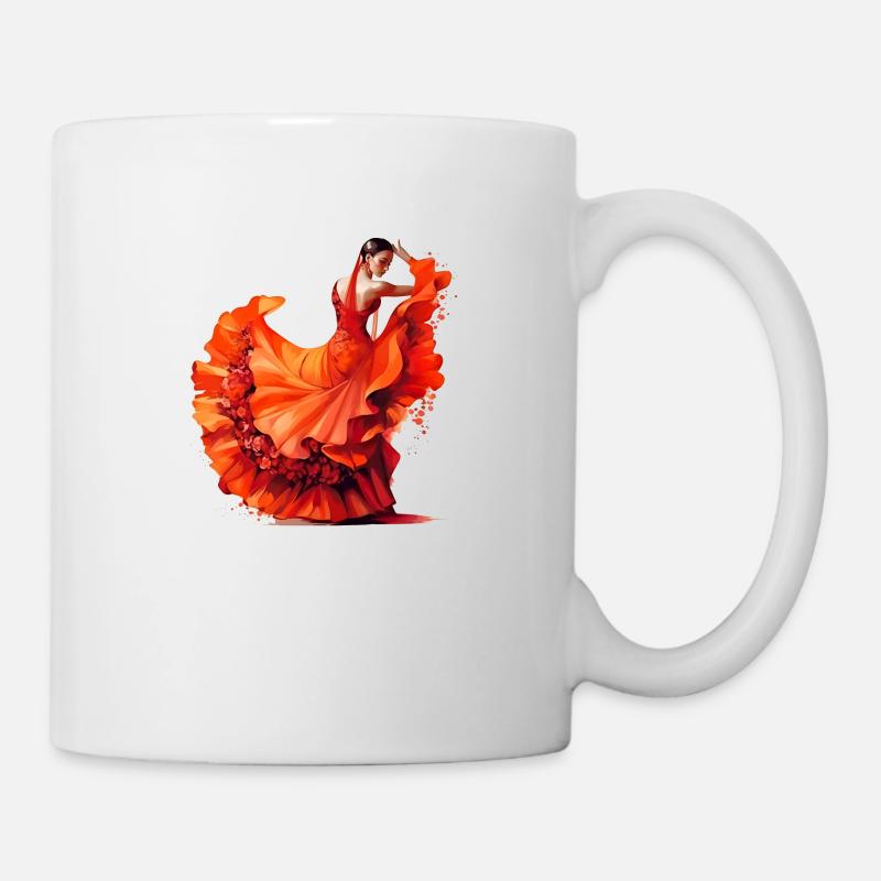 Flamenco Tänzer werden Bailaoras genannt - Tasse - Weiß