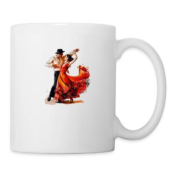 Der „Csárdás“ ist ein lebhafter ungarischer Tanz - Tasse - Weiß - Rechts
