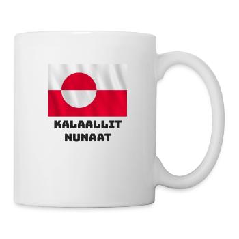 Drapeau du Groenland - Mug blanc - blanc - Droite