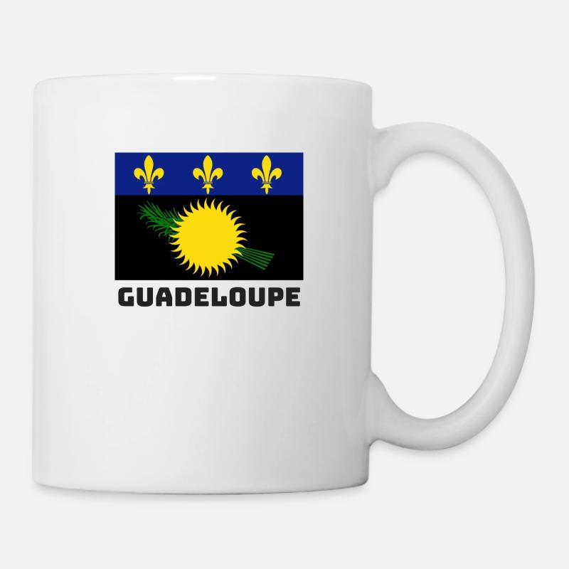 Drapeau guadeloupéen - Mug blanc - blanc