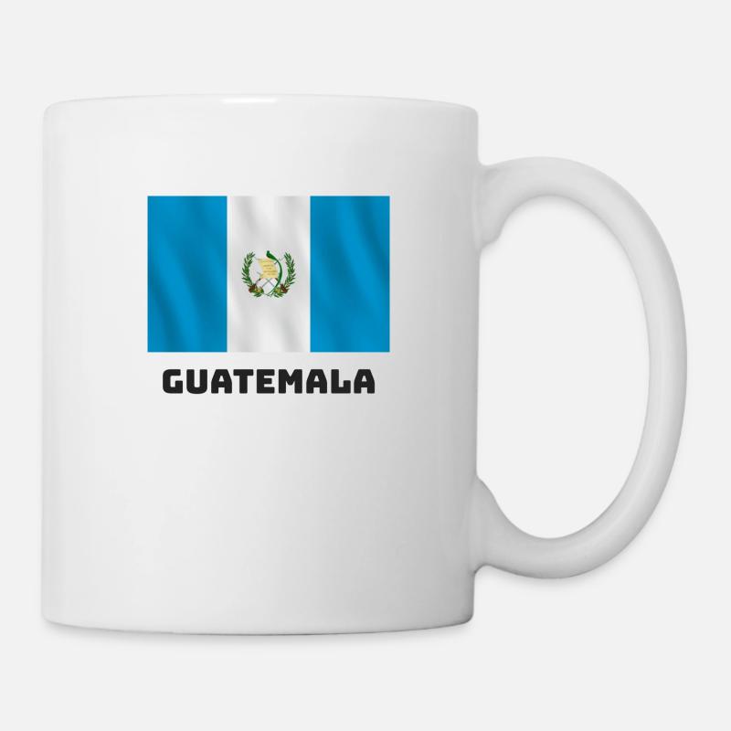 Guatemala flag - Mug - white