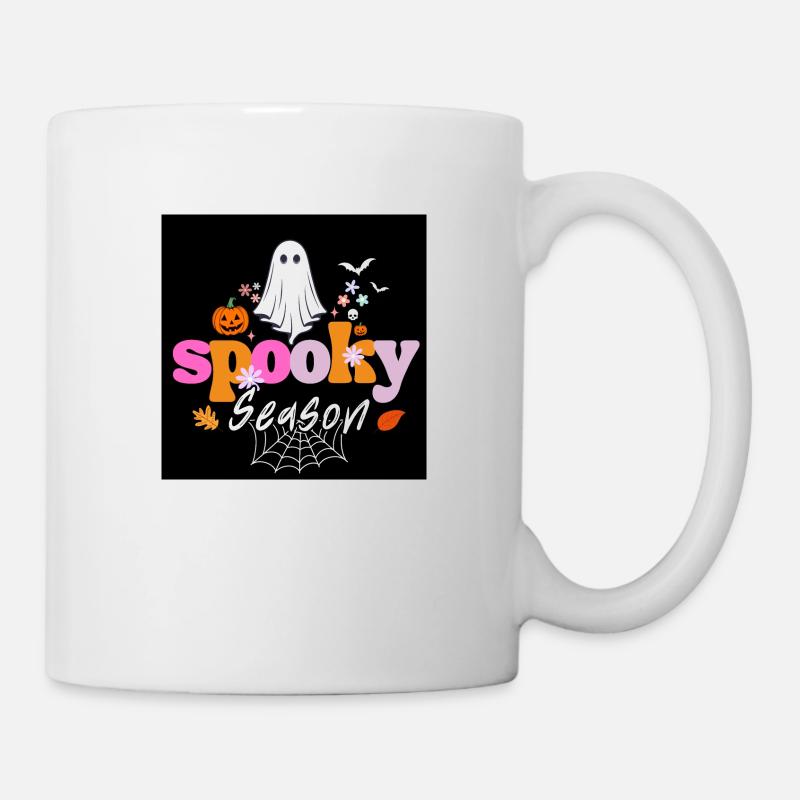 Saison effrayante d’Halloween - Mug blanc - blanc
