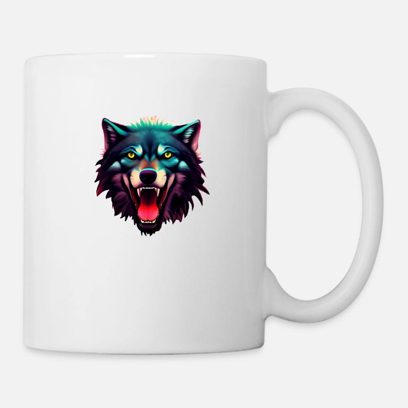 Wolf - Tasse - Weiß