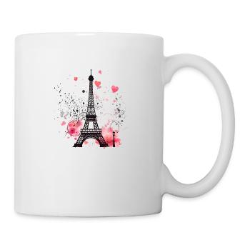 Paris, la ville de l’amour - Mug blanc - blanc - Droite