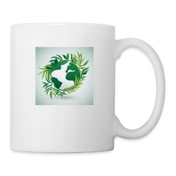 Nachhaltige Welt - Tasse - Weiß - Rechts