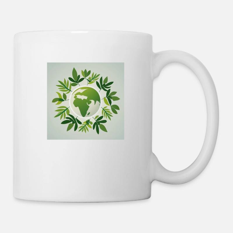 Nachhaltige Welt - Tasse - Weiß