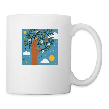 Nachhaltige Welt - Tasse - Weiß - Rechts
