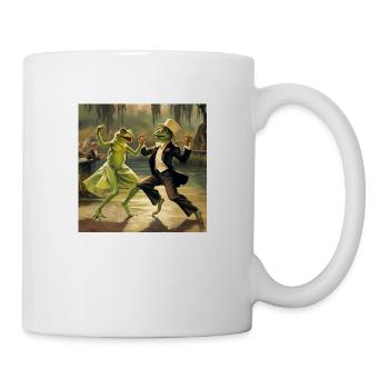 Frogs dancing - Mug - white - Right