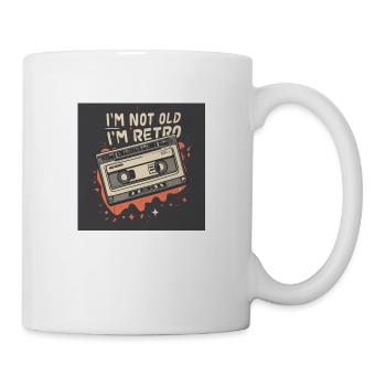 Retro-Kassettenspieler - Tasse - Weiß - Rechts